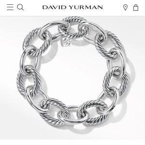 David yurman Oval Link Chain Bracelet in Sterling Silver XL